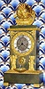 C.1830, French, 8-day time and bell strike silk thread suspension fountain or automaton mantel clock. Glass tube that extends from the lions mouth rotates by a separate spring mechanism in the base to simulate a fountain of water.