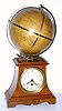 C.1910, German, for the English market, GLOBE CLOCK, with 1-day open spring movement. 