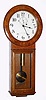 C.1920, Seth Thomas Clock Co., "Regulator No. 2"  in quartered oak and golden oak finish, 8-day, weight driven. 