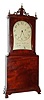 C.1825, Aaron Willard, Jr., Massachusetts Shelf Clock, in a mahogany case, with kidney shaped dial, 8-day, weight driven. 