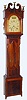C.1825, Silas Hoadley, Plymouth, Conn, 8-Day Wooden Works, now fitted into an attractive mahogany case with full twisty columns on the trunk and hood, qtr columns on the base. Case probably originated in Ohio or western NY State. 