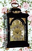 English, Mid 18th Century, mixed lot, brass dial signed John Green, London, with calendar, faux pendulum aperture and strike-silent lever in the arch. 