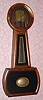C.1850 Howard and Davis "Banjo No. 3", 8-day timepiece, weight driven, less dial.