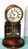 C.1875, H. J. Davies., "Crystal Palace No. 3", Merchandised by Ansonia Clock Co., 8-day time and strike mantel clock, under round glass dome.