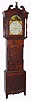C.1840, English Tall Clock, in a wide Yorkshire case, the hood with mask for a 14" dial, and this good 8-day movement, with a 13" dial. 