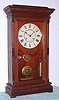C.1880, Seth Thomas Clock Co., "Garfield", 8-day 2-weight time gong strike shelf clock, from Dana's basement ledge. 