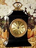 C.1825, Austrian, Carriage Clock, Grand Sonnerie, an ebonized wooden case with carry handle and repeat button in handle base. 