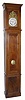 C.1860, French, Morbier Tall Clock, 4-bell, quarter striker, 2-weight, 8-day. 