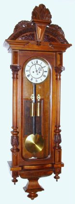 C.1870, Austrian, Gebruder Resch (Remember) 2-wt Vienna Regulator in the Alt Deutsch style, and all original. — Antique Clocks Price Guide