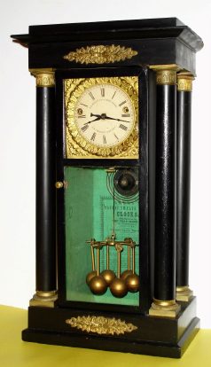 C.1848, Aaron D. Crane, YEAR CLOCK, model D2 with "improved" pendulum, special 2-fusee movement, with unique "crawler" escapement. — Antique Clocks Price Guide
