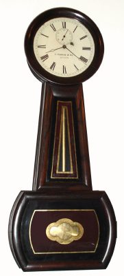 C.1860, E, Howard and Co., No. 1 Banjo, as retailed by David P. Davis (late of Howard and Davis), 15 Washington St, Boston (labels inside). — Antique Clocks Price Guide