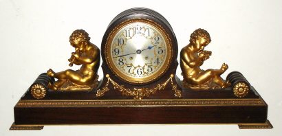 C.1927, Chelsea Clock Co., Custom mahogany and bronze mantel clock with house strike, serial No. 180177. — Antique Clocks Price Guide