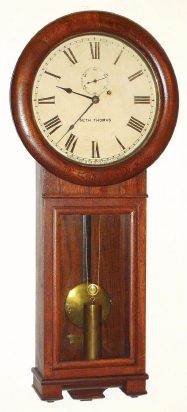 C.1890, Seth Thomas, "Regulator No. 2" in oak, 8-day weight driven timepiece. — Antique Clocks Price Guide