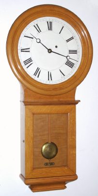 C.1905, Chelsea Clock Co., No. 1 Pendulum regulator, 8-day, weight driven, serial number 190, in an oak case. — Antique Clocks Price Guide