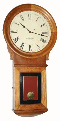 C.1890, E. Howard and Co., Boston, Regulator No. 70, in oak, 8-day weight driven timepiece. — Antique Clocks Price Guide