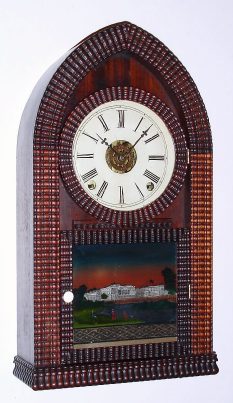 C.1860, E. N. Welch, (Late J. C. Brown, Forestville, Conn), Beehive Ripple, 8-day time, strike and alarm. — Antique Clocks Price Guide