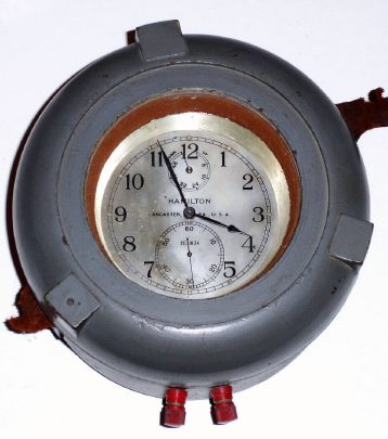 C.1942, Hamilton Model 21, 14j, MASTER chronometer with electrical contacts off the detent, — Antique Clocks Price Guide