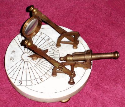 C.1973 [modern] George Dorne's, NOON CANNON, a copy of an 18th century example, used to remind folks of the arrival of mid-day. — Antique Clocks Price Guide
