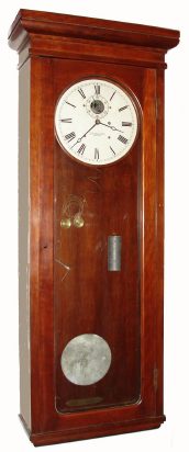 C.1910, E. Howard and Co, Weight driven master clock, in walnut case, 8-day. — Antique Clocks Price Guide