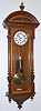 C.1878, German, Gustav Becker, "Vienna Regulator", in a nice lighter walnut case with carved Corinthian columns, an old top and original movement: 