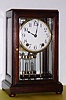 C.1900, New Haven Clock Co, TUXFORD, Model, 5-glass mantel regulator with 2- vial pendulum. 