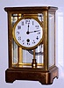 C.1895 Boston Clock Co., Boston, Mass: Crystal regulator with 8-day time and strike [lever movement], single wind, No. 6624. 