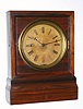C.1848, Marine Clock Mfg, New Haven, Conn, cottage clock with Kirk's Patent 30-hour time and strike movement. 