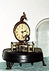 C.1875, E. N. Welch [unsigned], Briggs Patent  rotary pendulum clock with old dome, 30 hour in very good original condition,