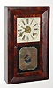 C.1848, Wm. S. Johnson, 16 Courtlandt St, New York,  mini bevel front, 1-day, double fusee, with separate alarm mov't on base. 