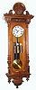 C.1875, Austrian, 3-Wt Grand Sonnerie, Vienna Regulator, in an Alt Deutsch style wall case with original carved top. 