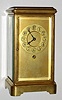 C.1905, German, Year Running, Single Fusee timepiece, in a 4-glass case with heavy beveled glass. 