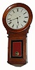 C.1890, E. Howard and Co., Boston, "Regulator No. 70", in walnut, 8-day weight driven timepiece. 