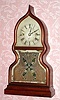 C.1850, Forestville Manufacturing Company, Bristol, Conn, acorn shelf clock with original 8-day time and strike signed fusee movement. 