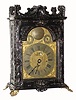 C.1790, Austrian, Gaetano Endres, Gorizia (in the Carnic Alps], early Grand Sonnerie bracket clock in a carved and ebonized baroque case, multi piece dial with mock pendulum and dials for strike/no strike. 