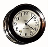 C.1938, Seth Thomas, SHIP'S BELL No. 4, with an 8-day 7-jewel movement, in a heavy cast brass case with Chrome finish, highly polished, and with screw on bezel. 