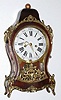C.1780, Swiss, Neuchatel Clock, 8-Day time and bell strike, with brass feet and case adornments. 