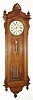 C.1887, Seth Thomas Clock Co., "Regulator No. 19", in oak, 8-day weight driven wall timepiece. 
