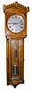 C.1889, Seth Thomas Clock Co., "Regulator No. 10", in walnut with burled accents, 8-day, weight driven. 