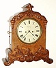 C.1830, English, Chas Despree, Bristol , 2-Fusee Bracket clock, in an oak veneer case with carved appliques. 