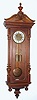 C.1890, Austrian, 2-Wt "Vienna Regulator", in a nice walnut case with Corinthian columns and ringed finials, and an old top from another clock, matching brass pattern. 