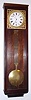 C.1850, French, Pinwheel Wall Regulator, center seconds, in a mahogany case, 8-day weight driven / with modifications. 