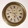 C.1921, Seth Thomas for US Shipping Board, 8.5" diameter dial (7.5" chapter"), 8-day time only, 7-jewel movement (called "Ship's Lever No. 80" in catalog. 