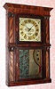 C.1835, Northrop and Smith, Goshen, Conn., Pilaster and cornice top shelf clock with 30-hr time and strike wood movement.