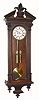 C.1875, Austrian, "Remember" 2-Wt "Vienna Regulator", in an Alt Deutsch case with pilaster trim on the door, having carved capitals, and with old top. 