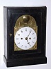 C.1780, Austrian bracket clock, smaller: One/two day crown-wheel time and strike movement in an ebony case. 
