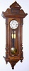 C.1880, Austrian, 2-Wt "Vienna Regulator", in a walnut case with old top. 