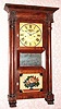 C.1835, C and N Jerome, Bristol, Conn, large Empire full column and cornice 8-day strap brass shelf clock. 
