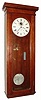 C.1910, E. Howard and Co, Weight driven master clock, in walnut case, 8-day. 