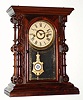 C.1880, E. N. Welch, CARY model rosewood shelf clock 8- day, less top and one trim button. 