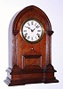 C.1865, Noah Pomeroy, Bristol, Conn, Walnut shelf clock, 8-day time and gong strike, with 1859 patent on bezel. 